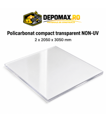 Policarbonat compact transparent NON-UV 2 x 2050 x 3050 mm